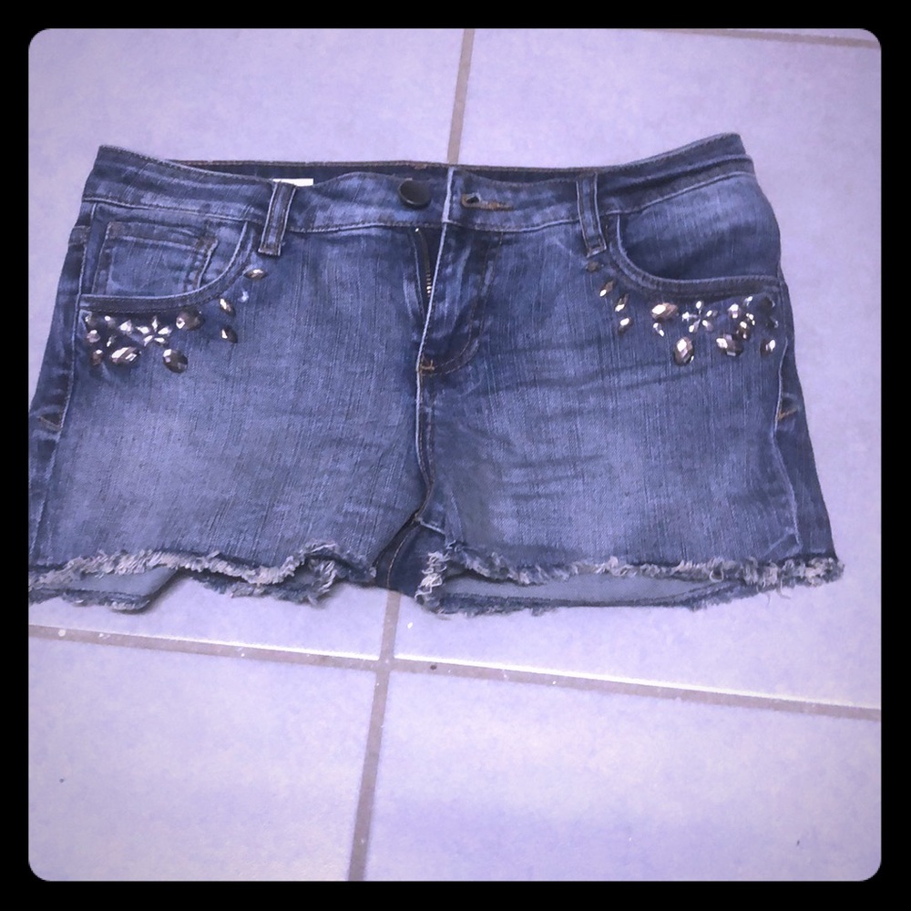 Kut from Kloth Blinged Up Jean Shorts